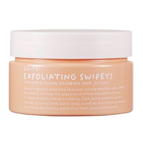Go-To BNIB Single Use Natural Solution Lactic Acid Exfoliating Swipeys EXP 2022 - Picture 1 of 10